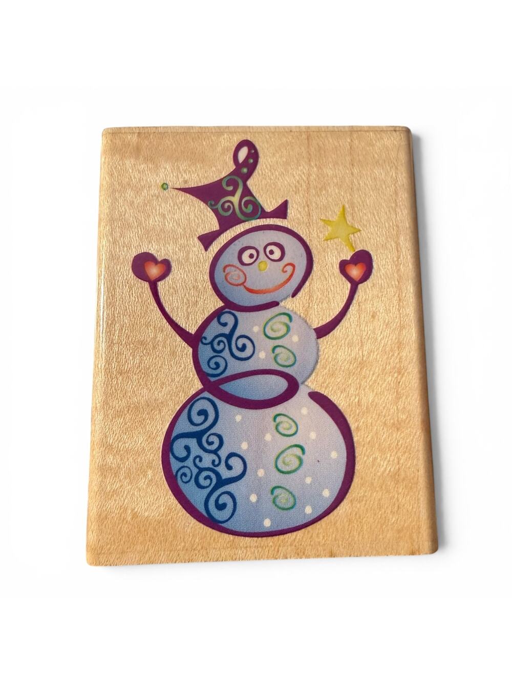 Rubber Stampede Festive Snowman A2591E Rubber Stamp